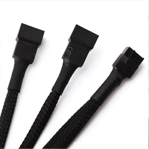 10 Stk. Computerkabinet 4pin 1 Træk 2 Køleventilator Kabel 4pin 1 Punkt 2 Ventilator Interface Forlænger Ca