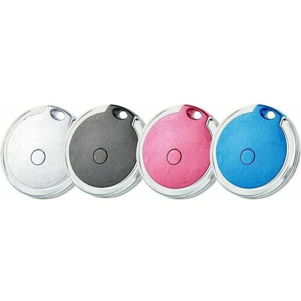 Sett med 4 mini GPS-sporere, vanntette og bærbare Bluetooth-sporere for bagasje/barn/kjæledyr/katt/hund