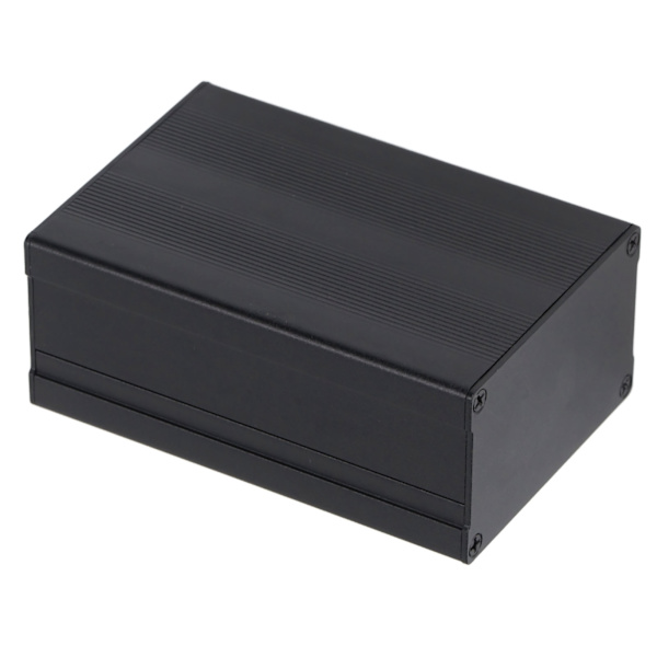 Aluminium Elektrisk Box Vattentät Junction Enclosure Case Split Typ för DIY 46x76x110mm Svart Strip