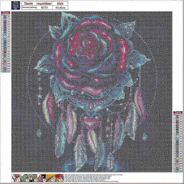 Diamond Painting Magic Flower, 5D DIY Diamond Painting-kit
