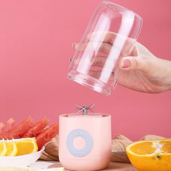 Liten Grønn Hus Påfyllbar Bærbar Juicekopp