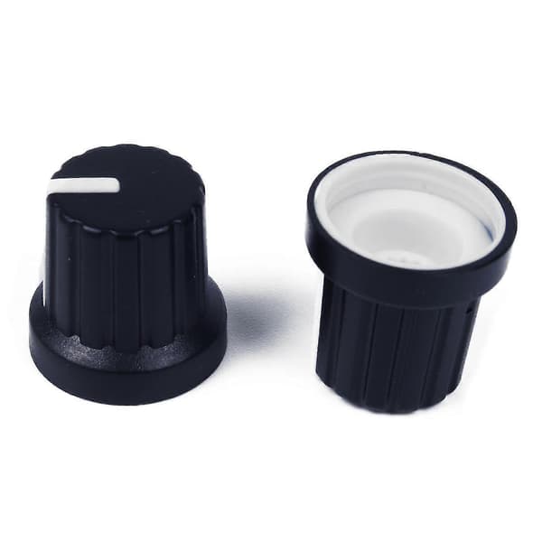 30 stk. Sort Hvid Prik Guitar Effekt Pedal Knapper Forstærker Kontrolknapper