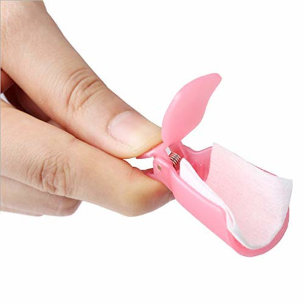 10 stk Plast Akryl Neglekunst Soak Off Cap Clip UV Gel Polish Remover Wrap Verktøy