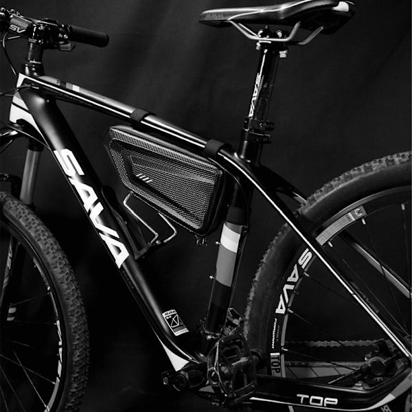 Cykelväska triangelväska EVA hårt skal bilväska mountainbikeväska frontstrålväska ridningsutrustning