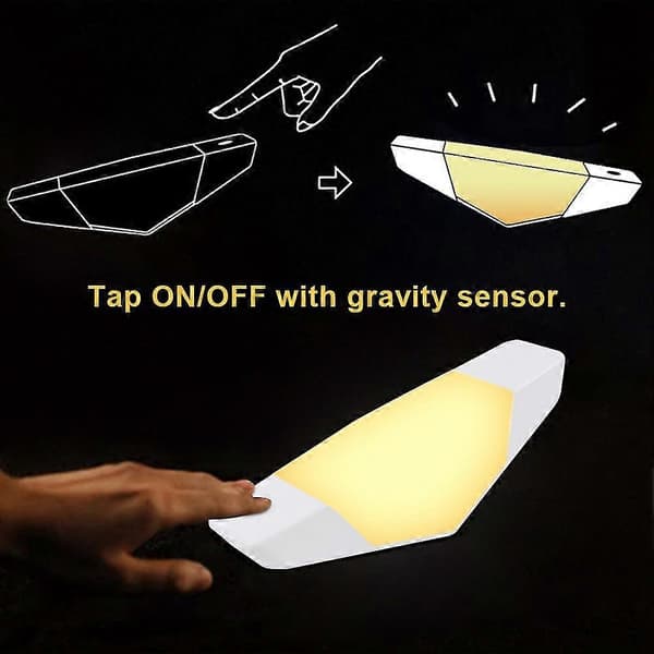 LED Bordlampe Skrivebordslamper 5v Nattlys LED Sengelampe USB Oppladbar Sensor Lys Belysning Fo