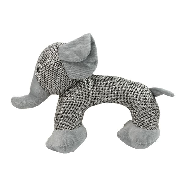 Elefant, hundleksak i linne, hundplyschleksak, bitresistent interaktiv