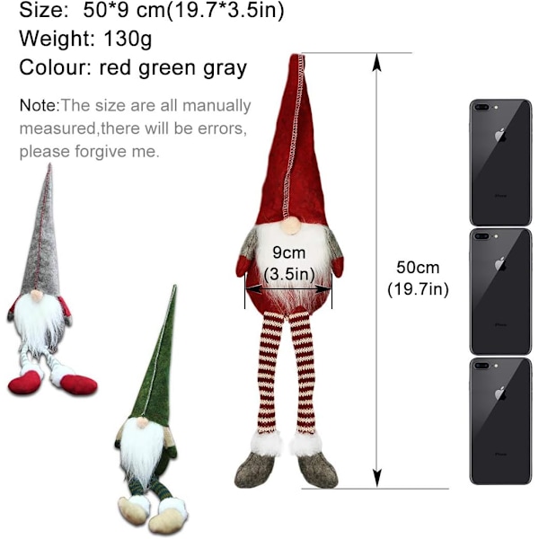 Sjarmerende Nisse Juledekorasjon, Nordiske Nisse Ornamenter, Bedårende Svensk Julenisse Tomte Alv, Festlige Borddekorasjoner til Hjemmet
