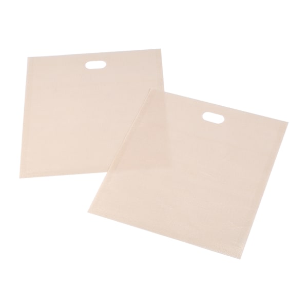 2 stk. Toastabags Beige Non-Stick Genanvendelige Toastposer Varmebestandige Toast Sandwich Lomme Hot