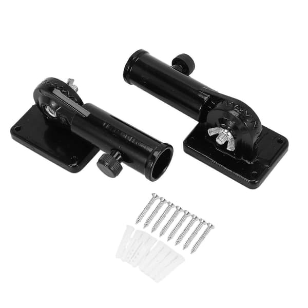 2 Sett 2 I 1 Multifunksjonell Justerbar Flaggstangbrakett Kraftig Aluminium Allværs Flagg Holder