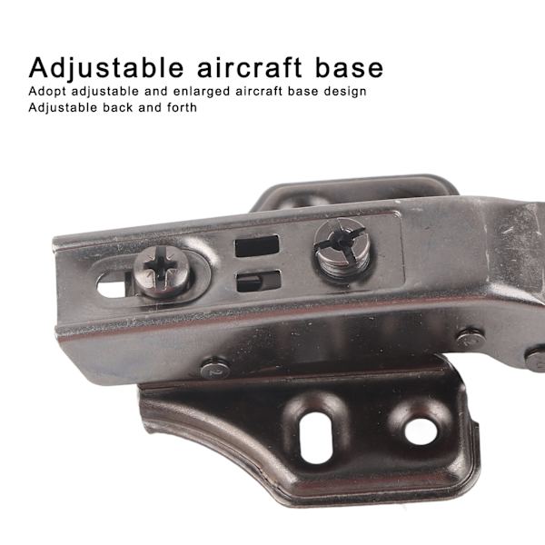 Hydraulisk Lydløs Aluminium Dørhængsel Punch Fri Skab Dørhængsel Hardware