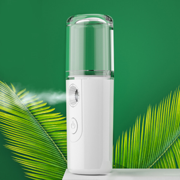 Nano KasvoSumutin Suihkepullo Taskukokoinen USB-Lataus Veden Kasvojen Kostutin Hydratointiin, Valkoinen