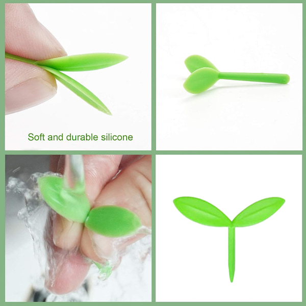 Sprout pieni vihreä kirjanmerkki silikoninen ruohoverso luova