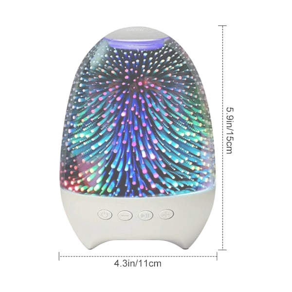Nattljus Bluetooth-högtalare, LED-lampor blinkande bärbar