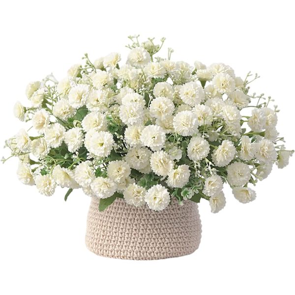 4 Buketter Nejlikor Små Konstgjorda Blommor för Dekoration