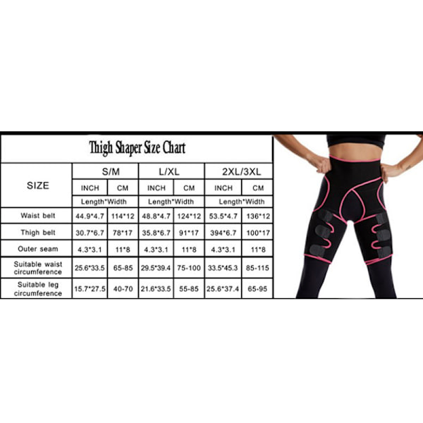 Midjetrimmer, Lårstöd Fitnessbälte Shaper Tail