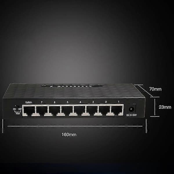 8 Port Gigabit Netværk Switch 1000mbps Gigabit Ethernet Netværk Switch Lan Hub Ethernet Smart Switch