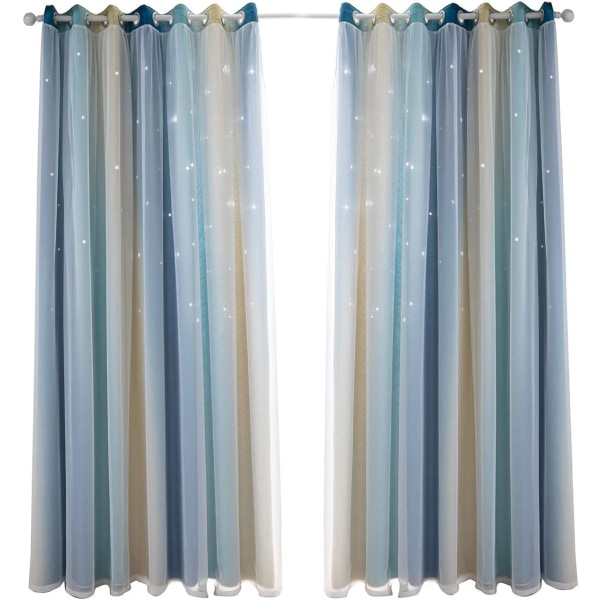Dobbelthule stjernegardiner Dobbeltlags stjernegardiner F