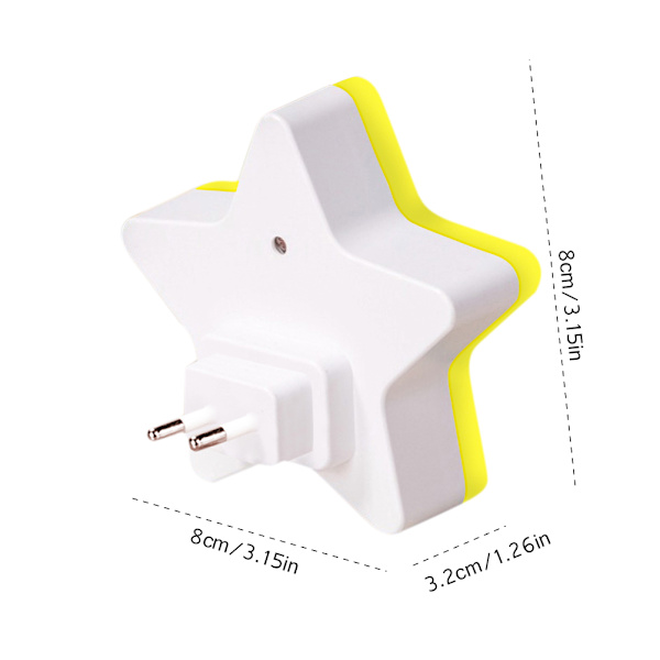 LED-sensorstyrd nattlampa Mini Star LED Kreativ stjärnlampa i sovrummet