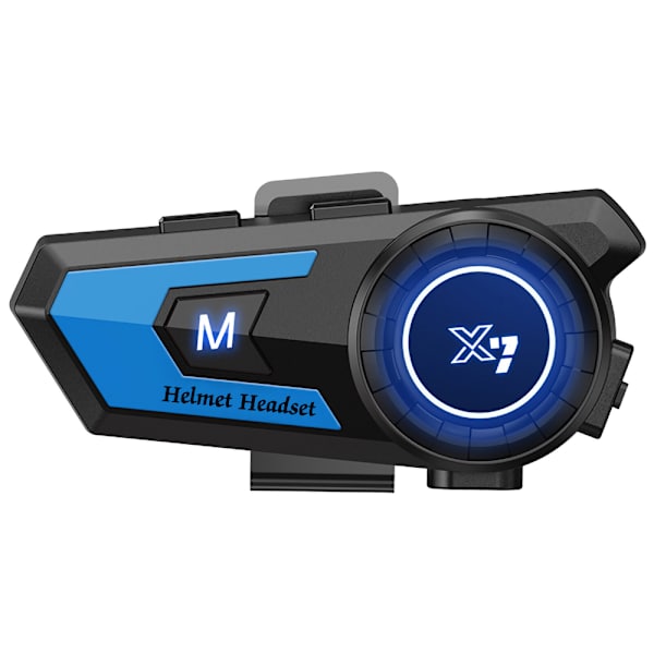 Motorcykelheadset Motorcykelkommunikationssystem för 25 timmars arbetstid Hjälmheadset Motorcykel Bluetooth med 15 m räckvidd Headset Motorcykel