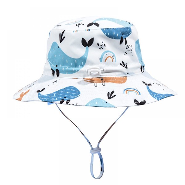 Unisex Babyhatt, Solhatt for Småbarn, Fiskehatt, Strandhatt, Stjernehatt, Sommerhatt, UV-beskyttelse UPF 50+