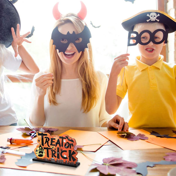 3 Søte Halloween Borddekorasjoner, Gresskar Bordpynt