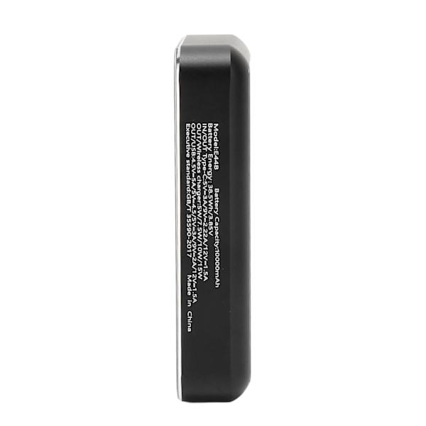 Magneettinen Langaton Virtapankki 10000mAh Kannettava Magneettinen Läpinäkyvä Virtapankki Matkapuhelimille Bluetooth-kuulokkeille E44B 10000mAh