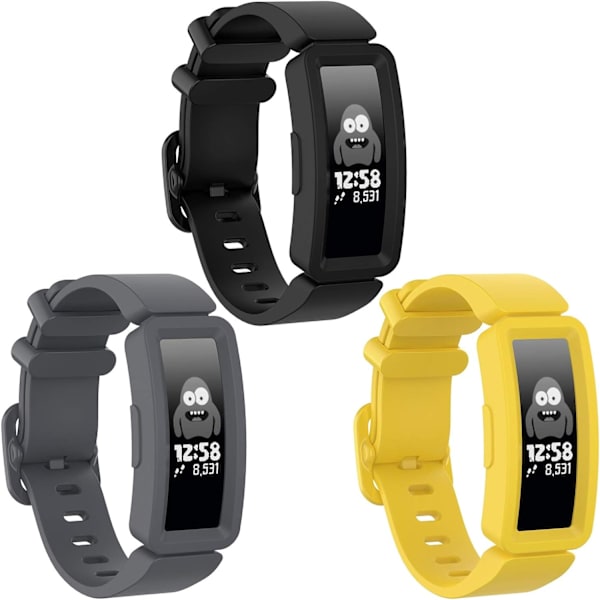 Kompatibel med Fitbit Ace 2-band för barn 6+, mjukt silikonarmband