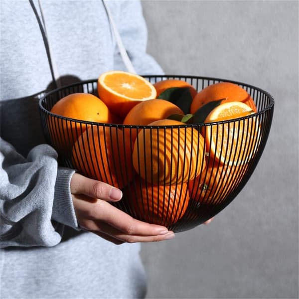 Svart Fruktskål Svart 25x14cm Fruktskål Svart Fruktskål