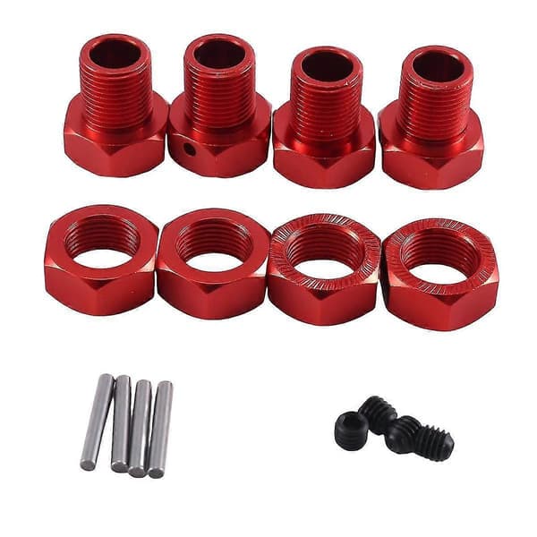 4 stk Metall Hjul Hex Hub Adapter For 1/10 Arrma Kraton Outcast Rc Bil S S Tilbehør
