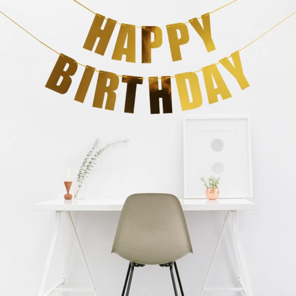 Färgglada bokstäver Happy Birthday Banner Batter - Barn