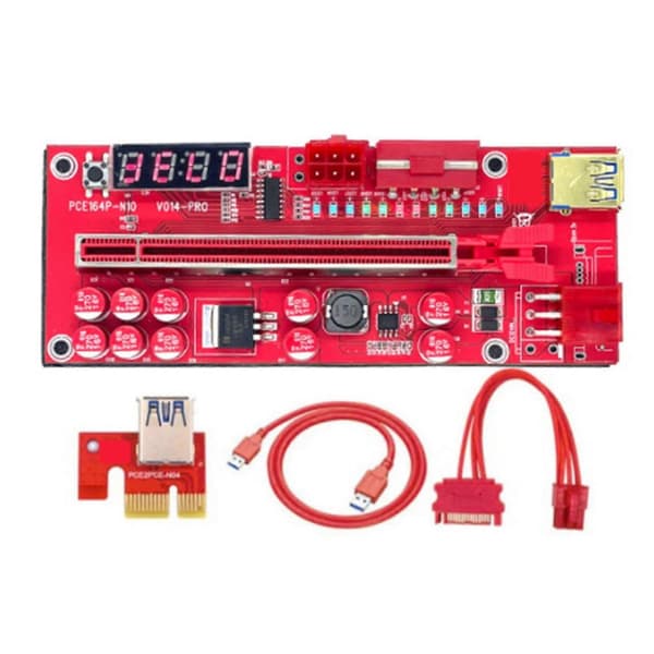 V014 Pro Pcie Riser Usb3.0 nopea näytönohjain Pcie-sovitinkortti 1x - 16x laajennin Pcie Riser
