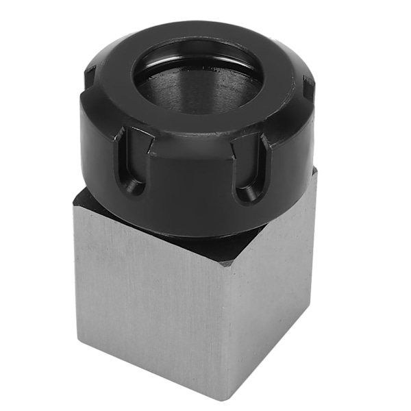 Kvadratisk Collet Chuck Block Silver Kolstål Hög Precision CNC Svarv Verktygshållare ER40