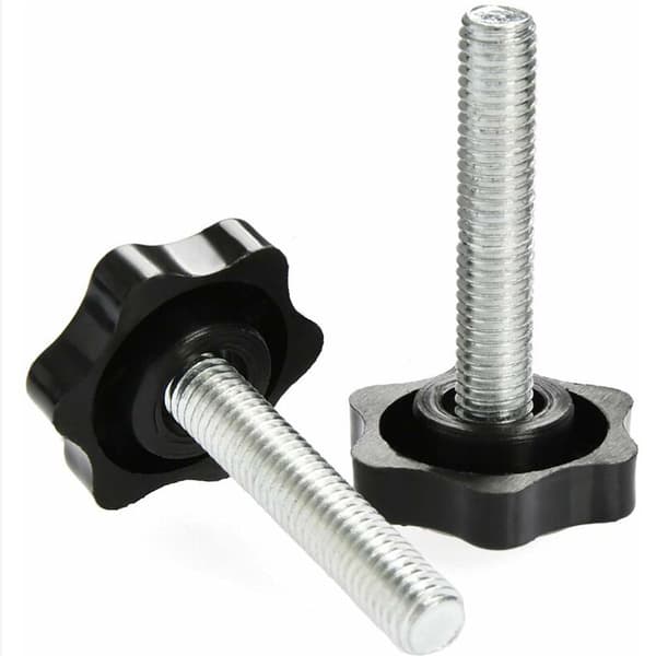 Total Udsalg 10 stk. M8 X 40 mm Klemme Knapper Riflet Hoved Skrue