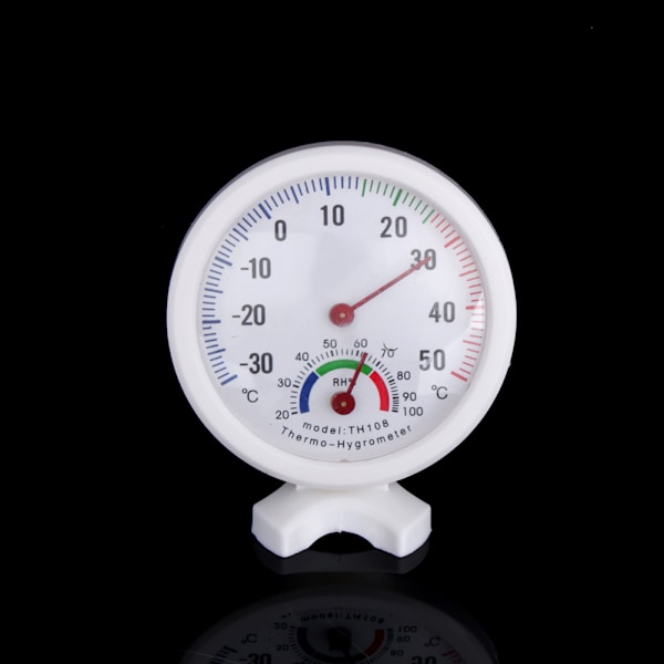 Modern Mini-termometer för inomhusbruk, Elegant Analog Hygrometer: Exakt dubbelmätningsverktyg för hem, skolor, hotell, fabriker, förråd,