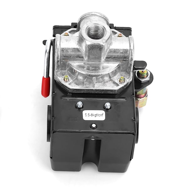4-Huls Automatisk Trykfølerstyringsventil G1/4\" 75~120psi 220V til Luftkompressor