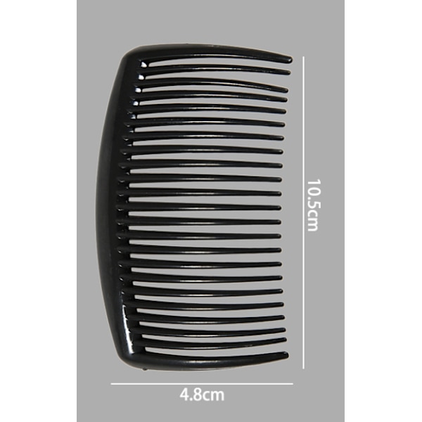 Hårkammer Franske Hår Sidekammer Sett Plast Twist Kam Hår