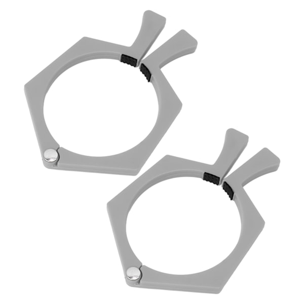 Sublimeringsmuggar Nypklämma för 20oz Muggar, ABS Mugghållare Säkerställer Perfekt Glaskvalitet, Hexagonform För Enkel Placering På Skrivbordet, Grå (2st)