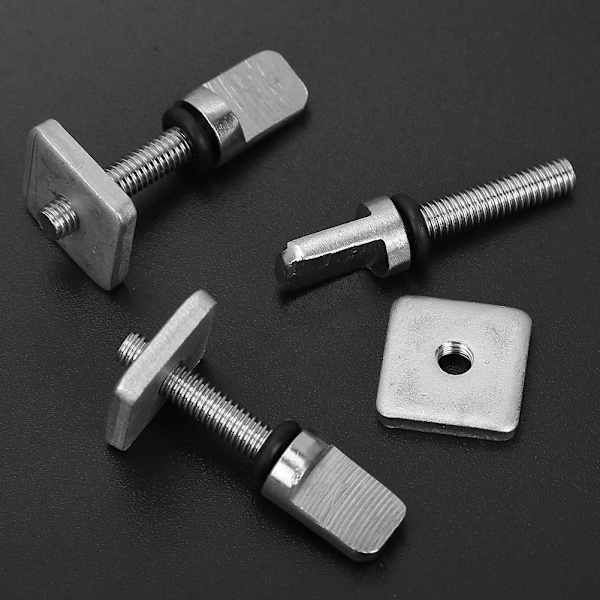 Surfboard Tail Fin Screw Longboard Fin Screw Single Fin Screw with Plate(M4*19MM)