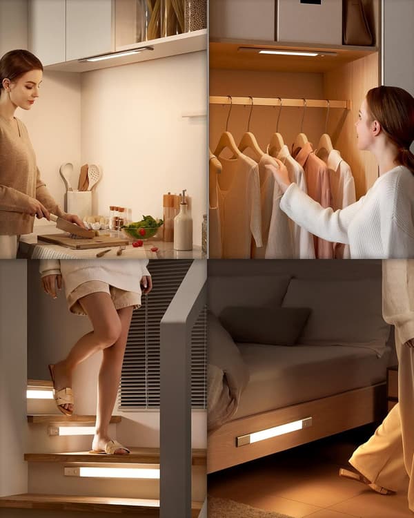 LED skaplampe 40cm, med innendørs bevegelsessensor, LED strip wire