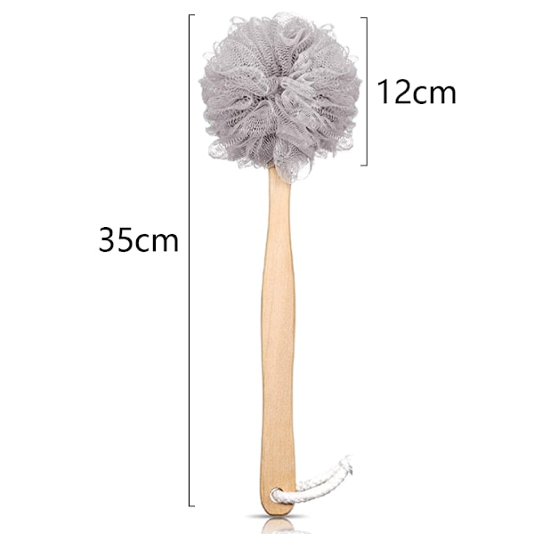 Toem Loofah Rygg Skrubber For Dusj | Bambus Kullfiber