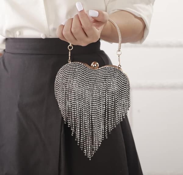 Rhinestone Kvaster Håndtasker Punge til Kvinder Aften Håndtasker Punge
