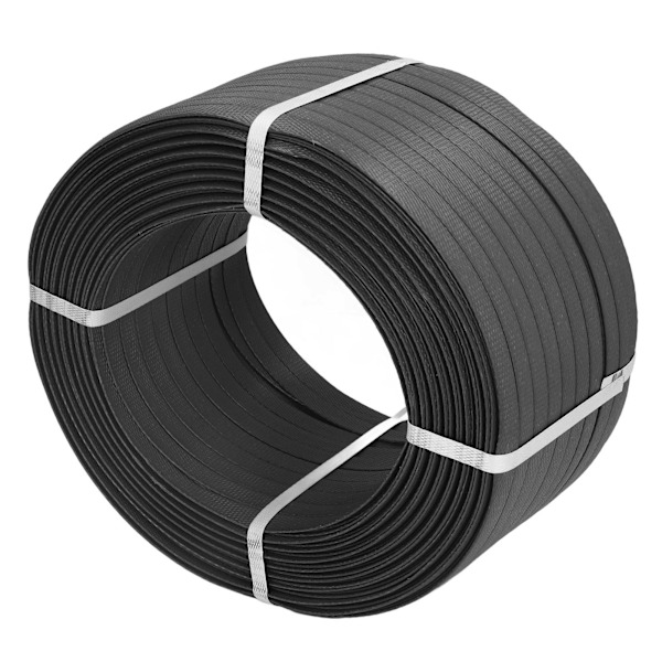 1 Rulle Manuel Emballeringsbånd 1 Hoved PP Plastiktov Industrielt Kabelbinder Værktøj 9KG 10# Sort