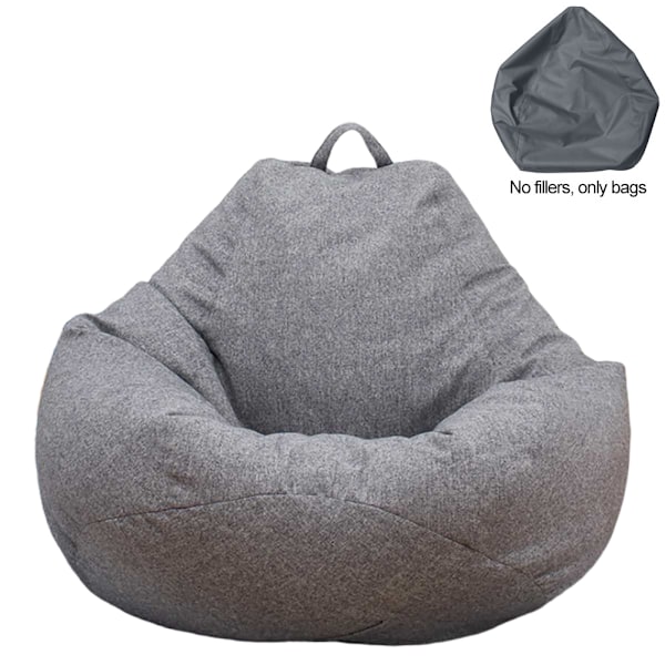 Bekväm Lazy Sofas Överdrag, Osynlig Dragkedja för ett Elegant Utseende, Mjukt Manchester Tyg Sittsäck Puff Soffa Lämplig för Vardagsrum & Sovrum