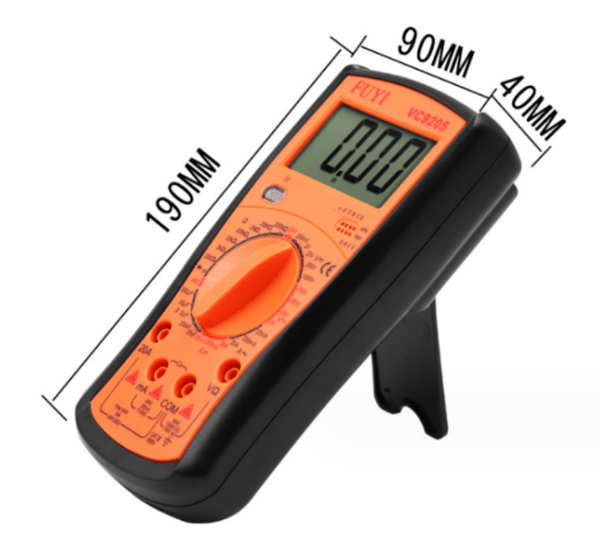 Digitalt multimeter vc9205 AC DC Digital elektrisk tester Auto Vo