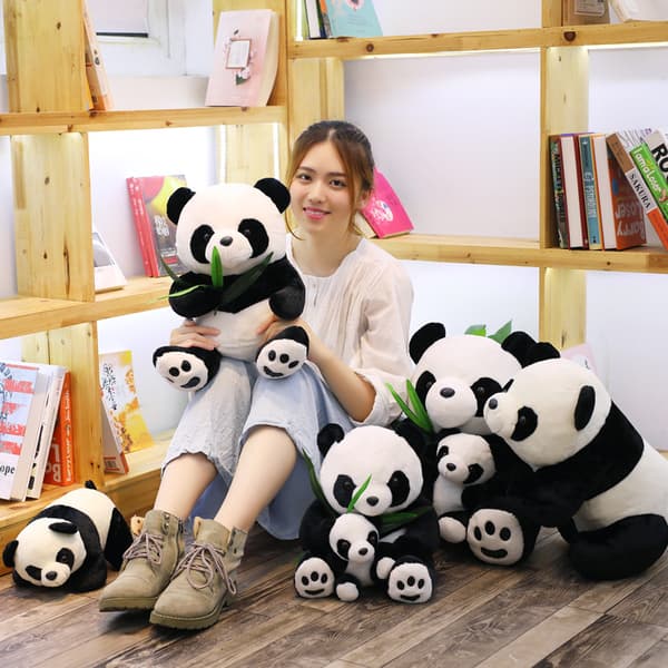 Plyschpanda, Bambupanda Plyschleksak för Barn