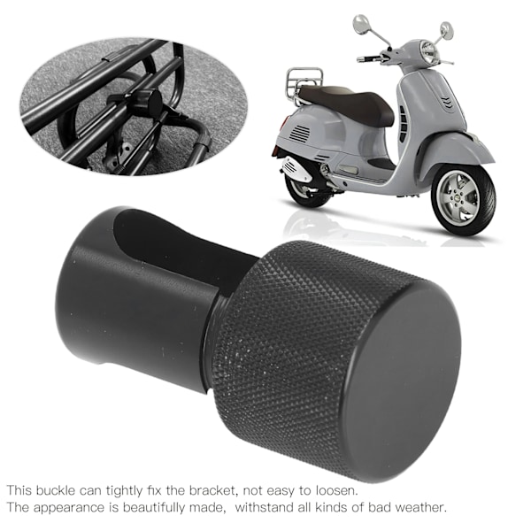 Motorcykel Bagagebeslag Spændebøjle Klips CNC Aluminium Udskiftning til Vespa GTS SPRINT PRIMAVERA LX Sort