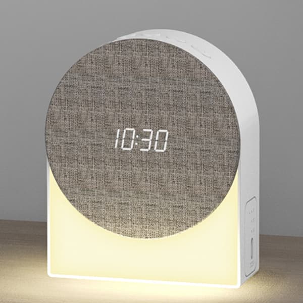 Ny Sleeper Multifunksjonell Hvit Støy Bluetooth Høyttaler Stoff