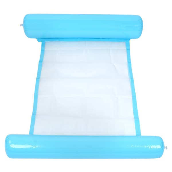 Himmelblå PVC Färgglad Uppblåsbar Fällbar Pool Float Säng Flytande Vattenfest