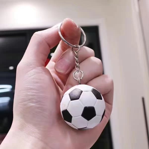VM-fotbollsnyckelring, väskberlock, nyckelring, unisex-accessoar, supporterpresent