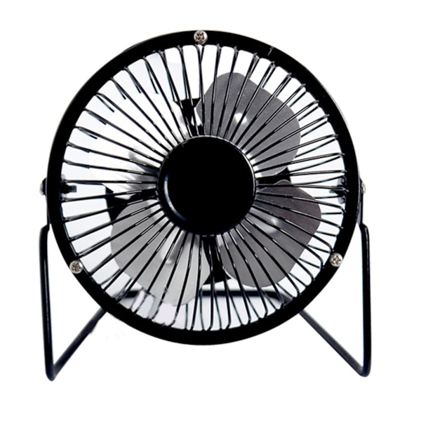 4 Inch Small USB Desk Fan Super Quiet Metal USB Powered Desk Fan with 360 Degree Adjustable Tilt Angle Black